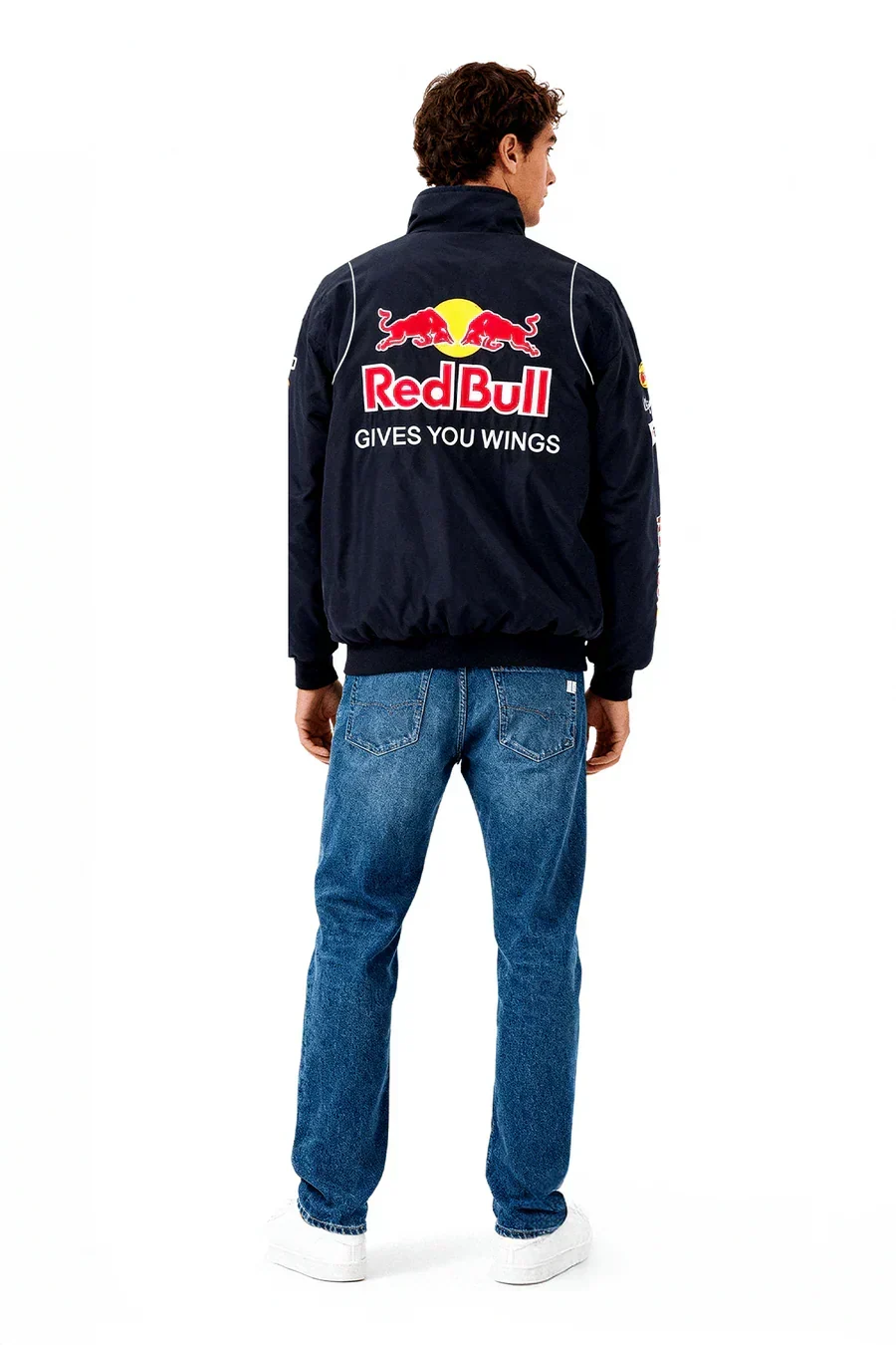 Veste F1 Vintage Red Bull Racing – Unisexe – Style Rétro