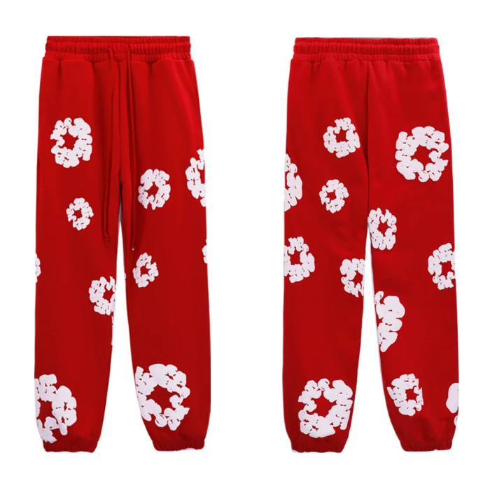 Caleb – Ensemble fleuri avec sweat à capuche manches longues & pantalon large