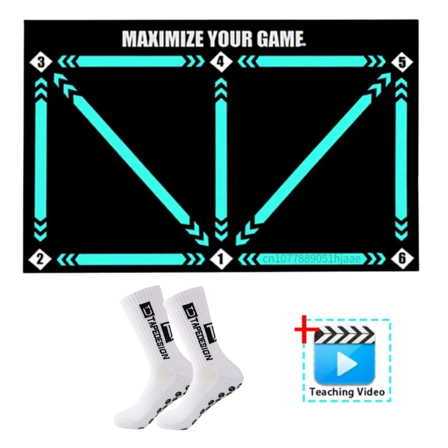 Tapis d’entraînement football Pro avec programme vidéo – Technique, précision & contrôle du ballon
