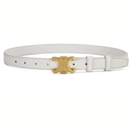 Ceinture noire élégante avec boucle dorée – Chic, polyvalente et facile à assortir