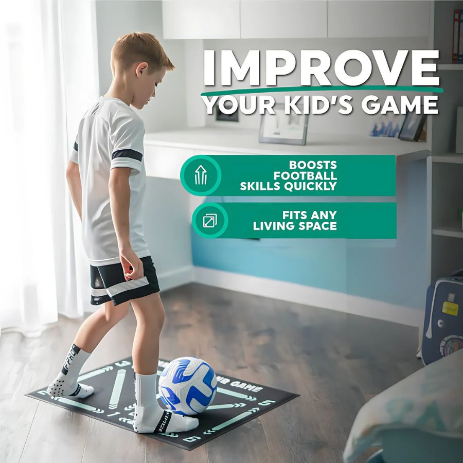 Tapis d’entraînement football Pro avec programme vidéo – Technique, précision & contrôle du ballon