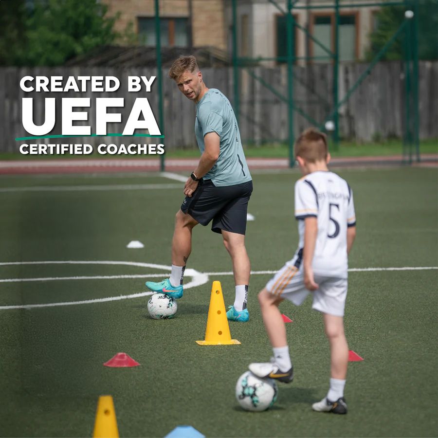 Tapis d’entraînement football Pro avec programme vidéo – Technique, précision & contrôle du ballon
