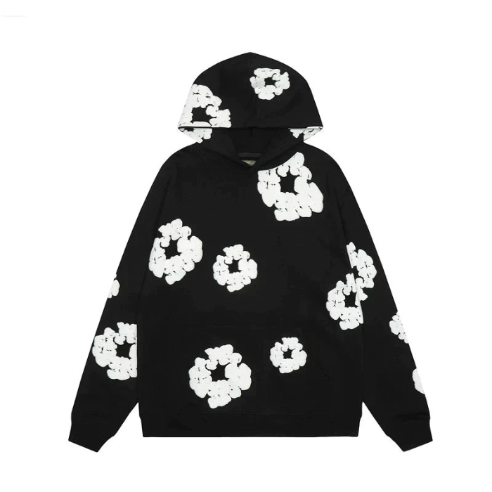 Caleb – Ensemble fleuri avec sweat à capuche manches longues & pantalon large