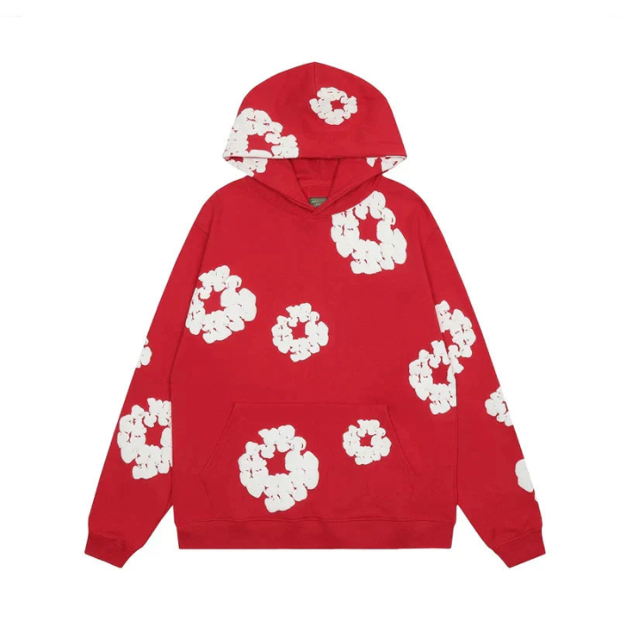 Caleb – Ensemble fleuri avec sweat à capuche manches longues & pantalon large