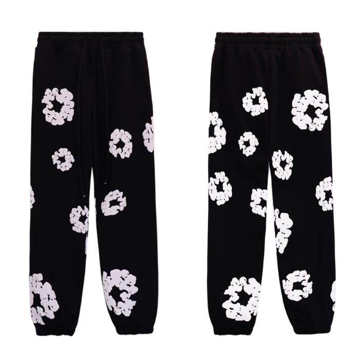 Caleb – Ensemble fleuri avec sweat à capuche manches longues & pantalon large