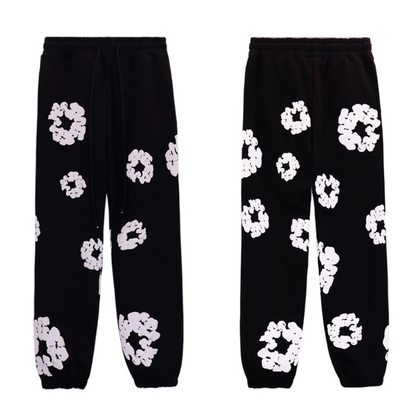 Caleb – Ensemble fleuri avec sweat à capuche manches longues & pantalon large
