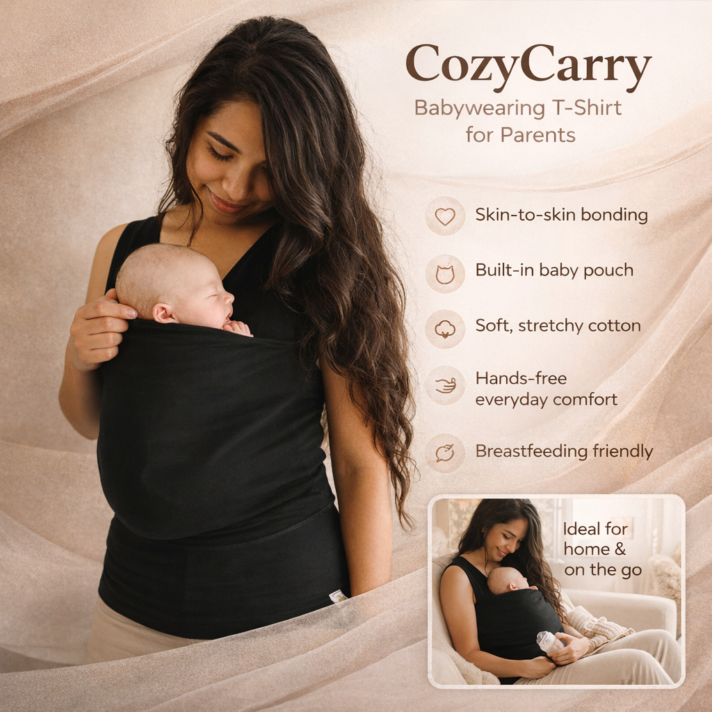 CozyCarry – T-shirt porte-bébé pour parents