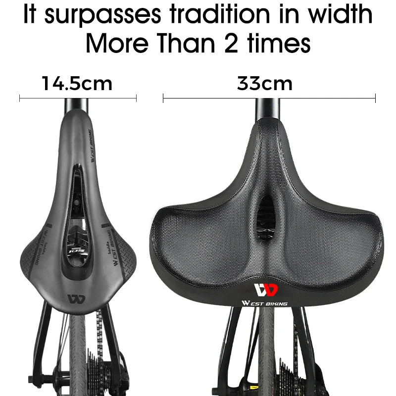 **Selle de vélo ultra-confort ergonomique avec rembourrage épais et ventilation – VeloraRide**