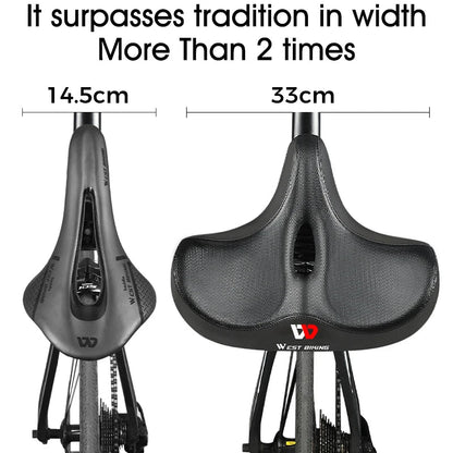 **Selle de vélo ultra-confort ergonomique avec rembourrage épais et ventilation – VeloraRide**