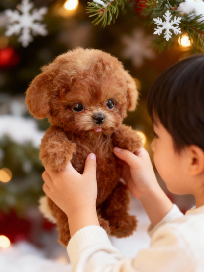 Chien robot interactif Nicoo – Marche, aboie et remue la queue | Peluche motorisée pour enfant