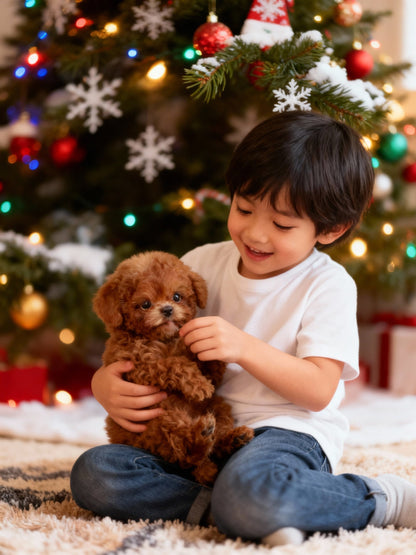 Chien robot interactif Nicoo – Marche, aboie et remue la queue | Peluche motorisée pour enfant