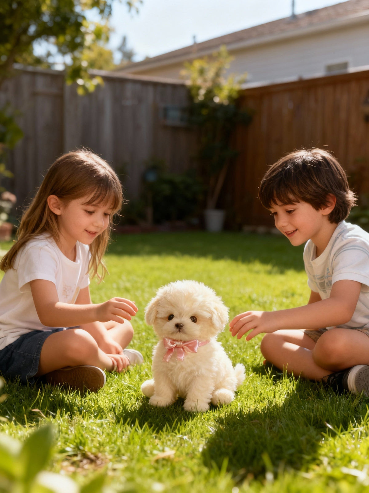 Chien robot interactif Nicoo – Marche, aboie et remue la queue | Peluche motorisée pour enfant