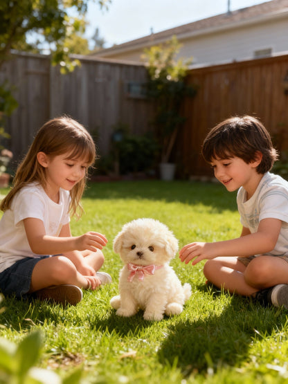 Chien robot interactif Nicoo – Marche, aboie et remue la queue | Peluche motorisée pour enfant