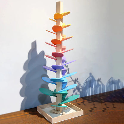 Rainbow Wooden Sound Tower | Sensory Educational Play Set