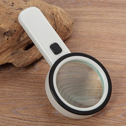 Loupe LED grossissante 30X haute précision pour lecture et inspection détaillée