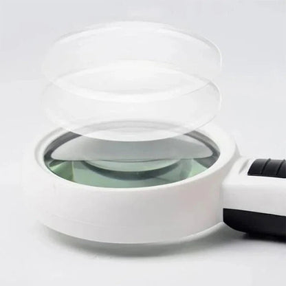 Loupe LED grossissante 30X haute précision pour lecture et inspection détaillée