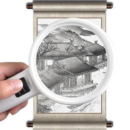 Loupe LED grossissante 30X haute précision pour lecture et inspection détaillée