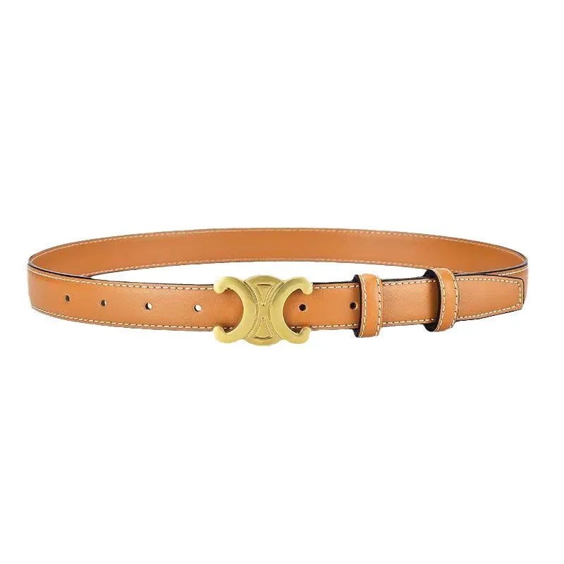 Ceinture noire élégante avec boucle dorée – Chic, polyvalente et facile à assortir