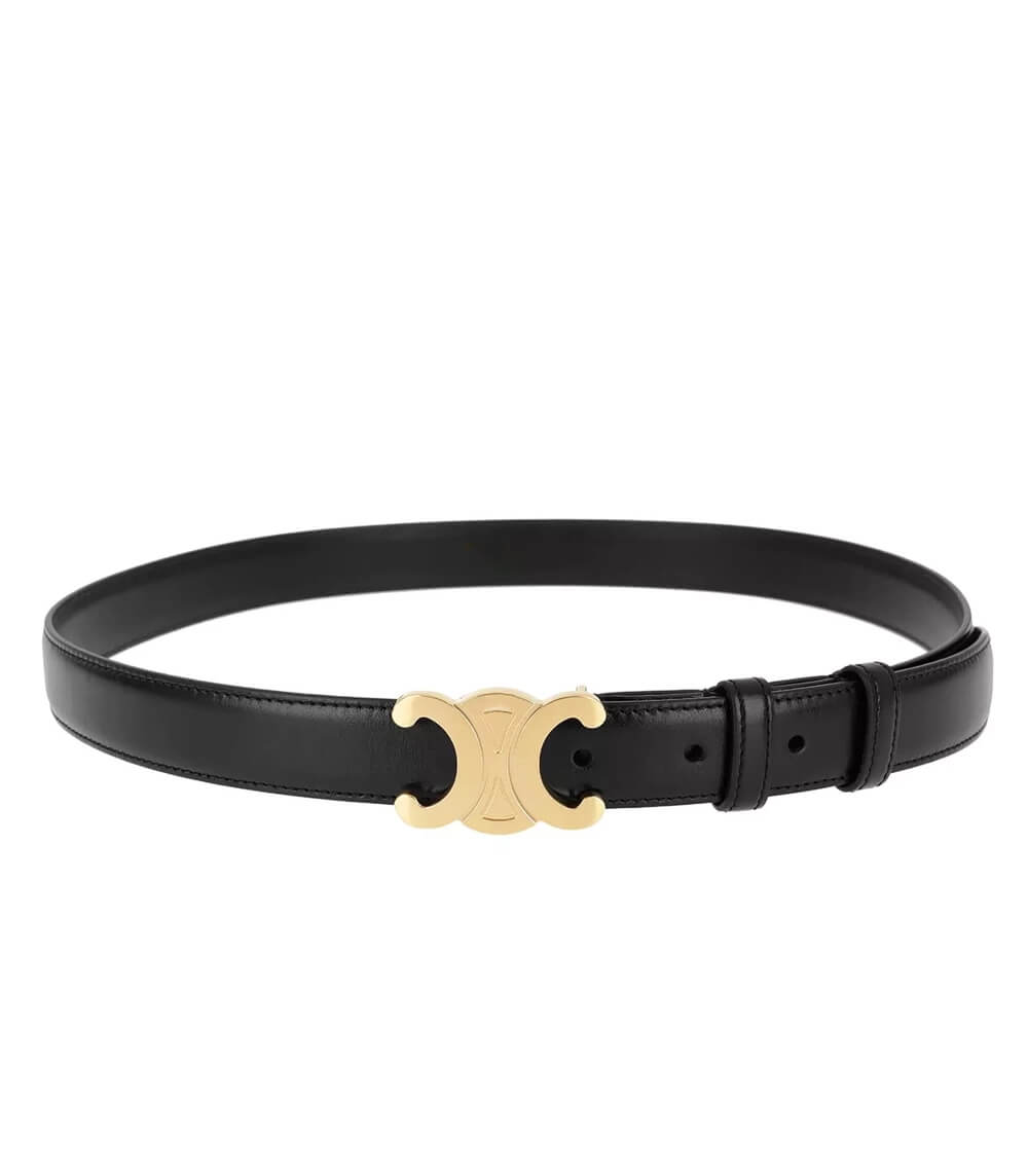 Ceinture noire élégante avec boucle dorée – Chic, polyvalente et facile à assortir