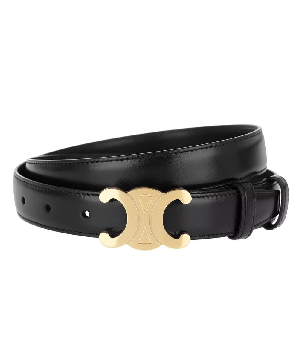 Ceinture noire élégante avec boucle dorée – Chic, polyvalente et facile à assortir
