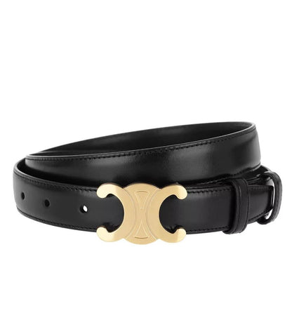Ceinture noire élégante avec boucle dorée – Chic, polyvalente et facile à assortir