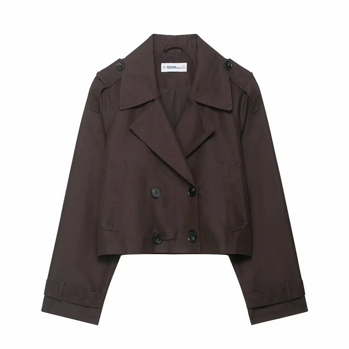 Trench élégant pour femme – Coupe croisée avec poches pratiques