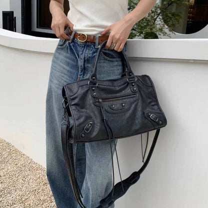 Astrid – Sac à main décontracté multi-poches zippées avec bandoulière