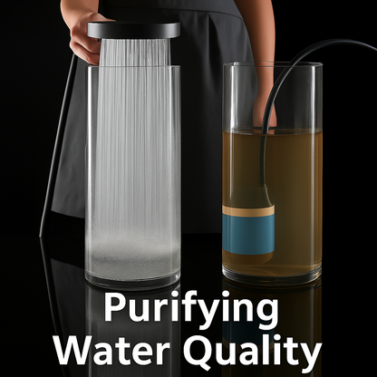Pommeau de douche haute pression avec effet turbo et système de filtration