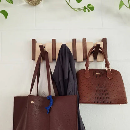 Primo | Piano-Style Wooden Coat Rack | Elegant Wall Decor
