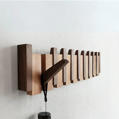 Primo | Piano-Style Wooden Coat Rack | Elegant Wall Decor