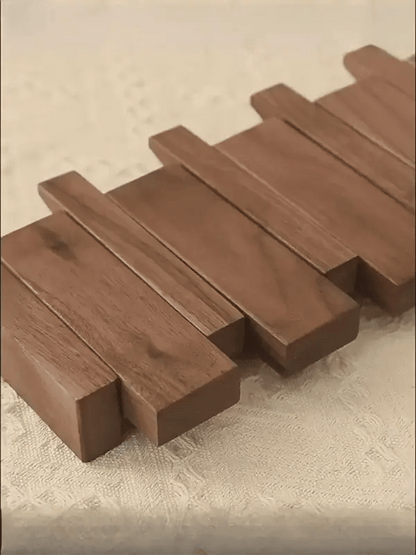 Primo | Piano-Style Wooden Coat Rack | Elegant Wall Decor