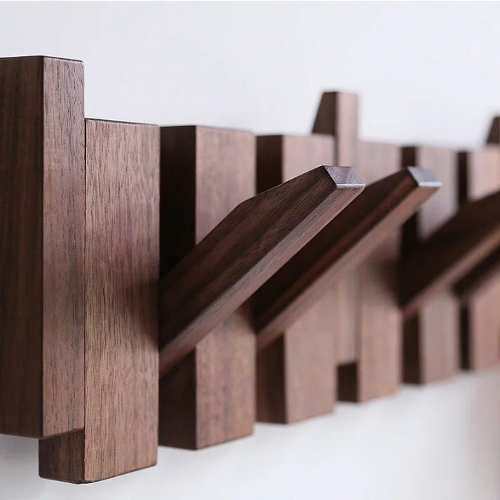Primo | Piano-Style Wooden Coat Rack | Elegant Wall Decor
