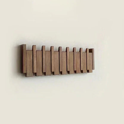 Primo | Piano-Style Wooden Coat Rack | Elegant Wall Decor