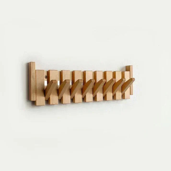 Primo | Piano-Style Wooden Coat Rack | Elegant Wall Decor