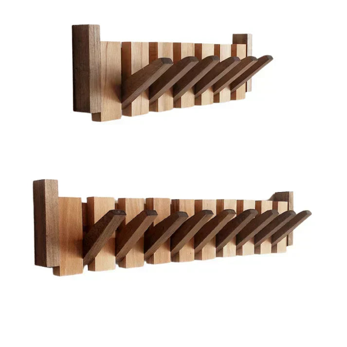 Primo | Piano-Style Wooden Coat Rack | Elegant Wall Decor