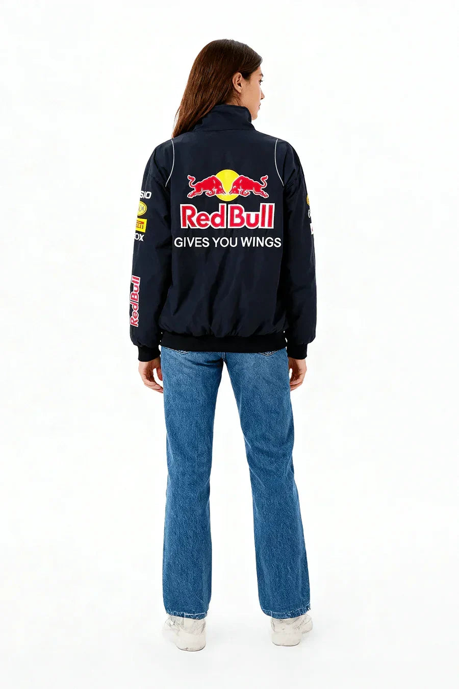 Veste F1 Vintage Red Bull Racing – Unisexe – Style Rétro