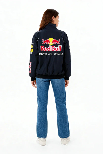 Veste F1 Vintage Red Bull Racing – Unisexe – Style Rétro
