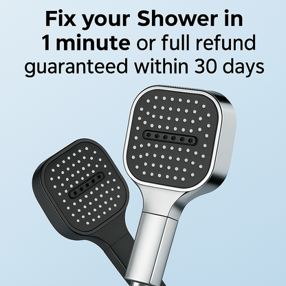 Pommeau de douche haute pression avec effet turbo et système de filtration